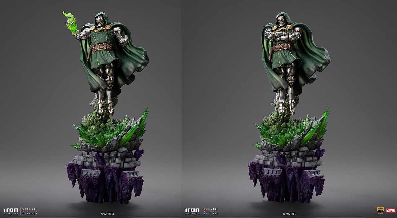 Marvel's Doctor Doom Gauntlet Diorama Deluxe [Iron Studios]