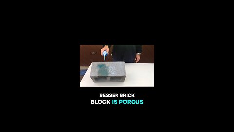 Nano Paint Coating repels Water 💧 on Cement Block