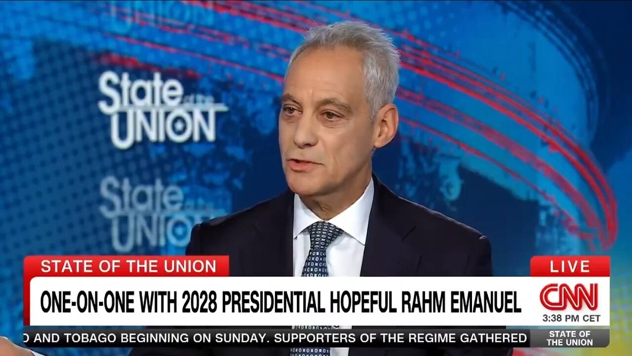 Rahm Emanuel Says Schumers Not The Problem, Trump Is