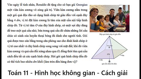 THPT Nguyễn Khuyến: Vào ngày lễ tình nhân, Ronaldo đã tặng cho cô bạn gái Georgina một viên kim