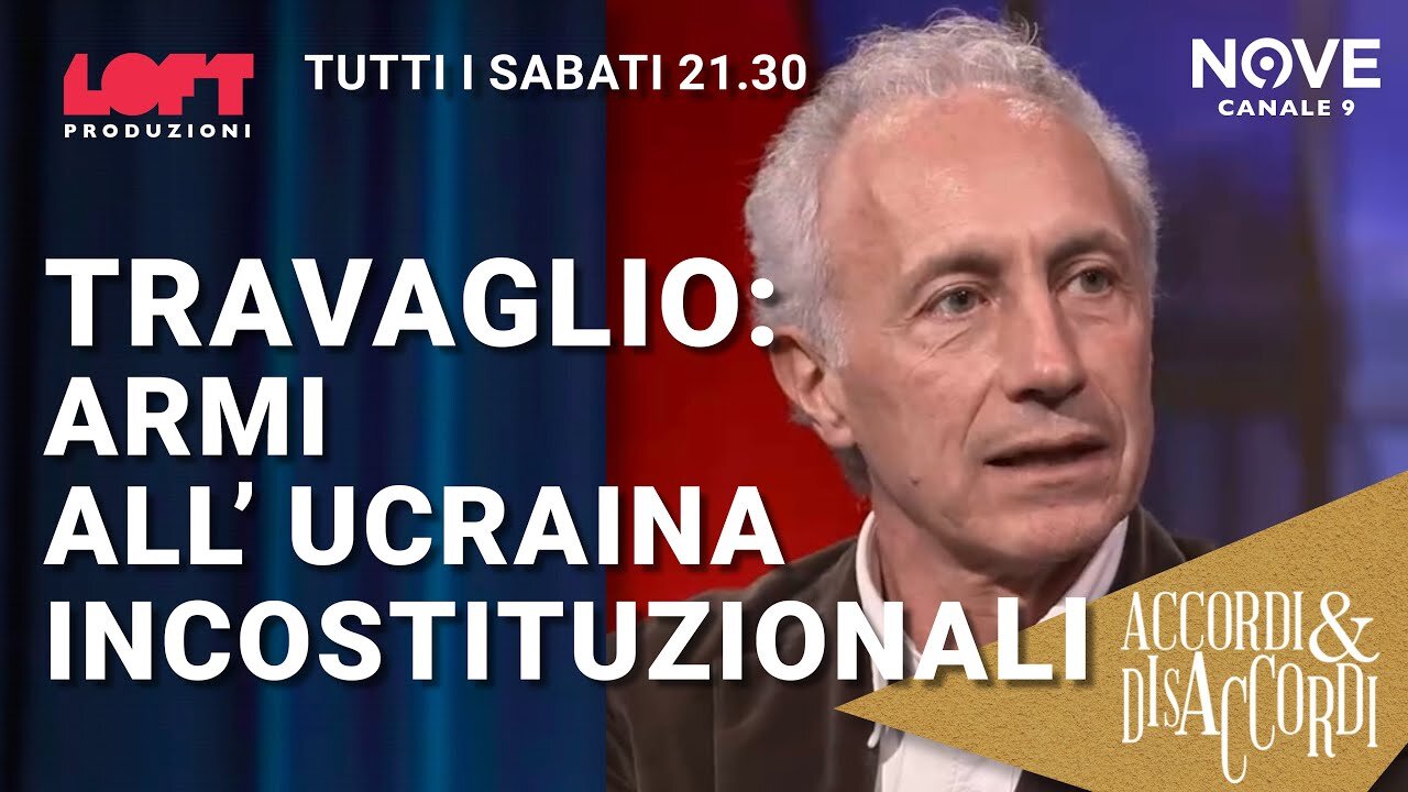 Marco Travaglio in tv sulle armi all’Ucraina incostituzionali.l'Italia essendo nella NATO non ha nessun obbligo nei confronti di un Paese che non è nella NATO e nell'UE.l'Italia è uno stato che ha in costituzione il ripudio della guerra