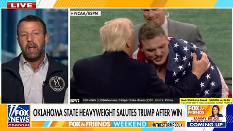 Trump became friends w/ Wyatt Hendrickson 3 years ago, who just won the heavyweight title (3/23/25)