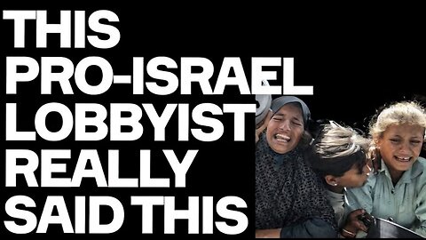 Gaza Onslaught May Help "OBESITY": Pro-Israel Lobbyist