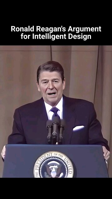 Ronald Reagan makes the argument for Intelligent Design through a Funny Joke