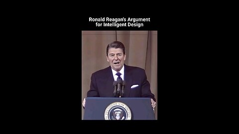 Ronald Reagan makes the argument for Intelligent Design through a Funny Joke