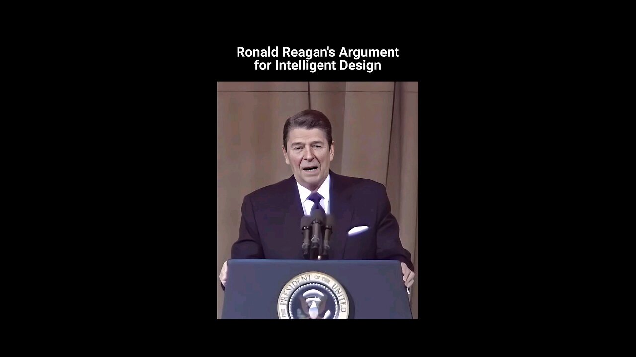 Ronald Reagan makes the argument for Intelligent Design through a Funny Joke