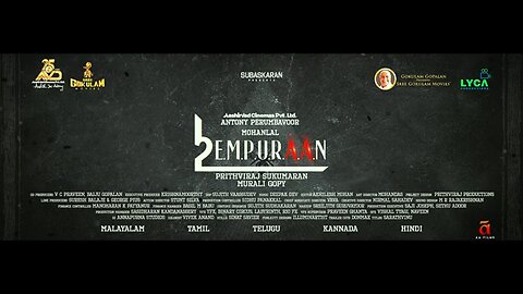 L2 Empuraan Trailer (Hindi) | Mohanlal | Prithviraj Sukumaran | Gokulam Gopalan | Antony Perumbavoor