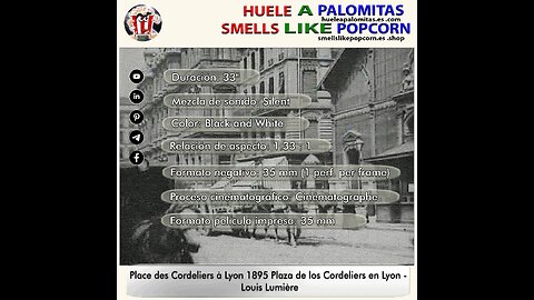 Place des Cordeliers à Lyon 1895 Plaza de los Cordeliers en Lyon - Louis Lumière