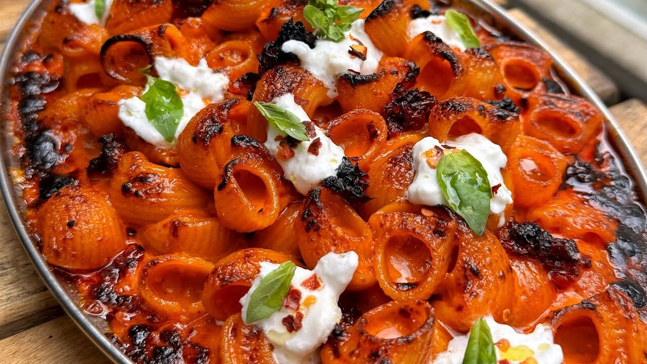 Yummy Baked Vodka pasta🍝🍝 with N'duja 😋😋🇨🇦🇨🇦🇨🇦🇨🇦