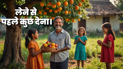 लेने से पहले कुछ देना।