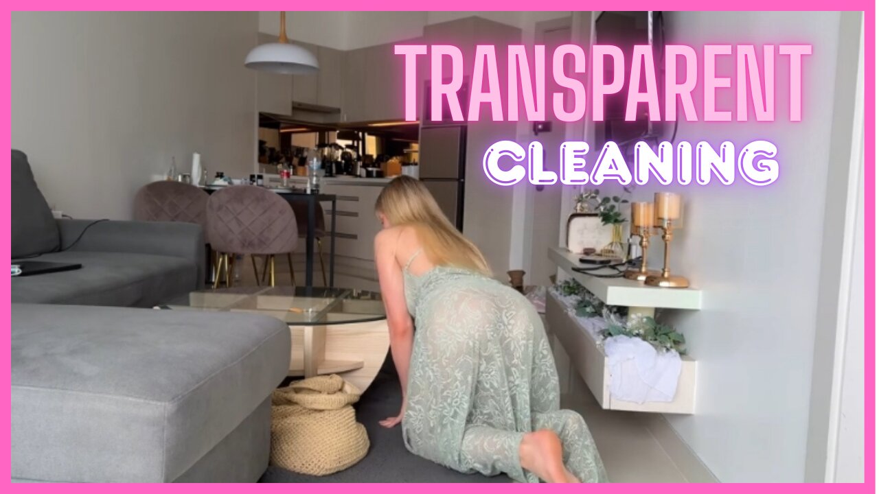 4k Transparent Cleaning | Try on Haul ASMR
