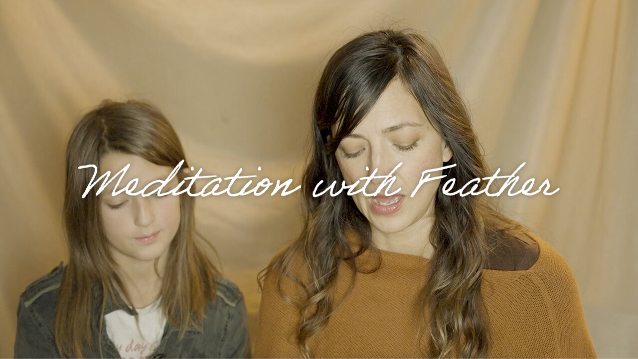 Meditation with Feather