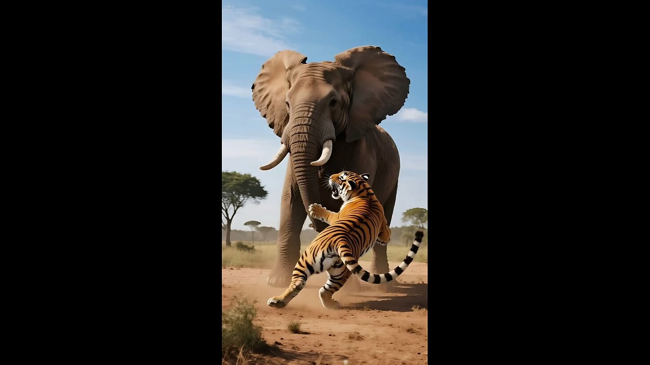 lion and elephant Jungle ladai