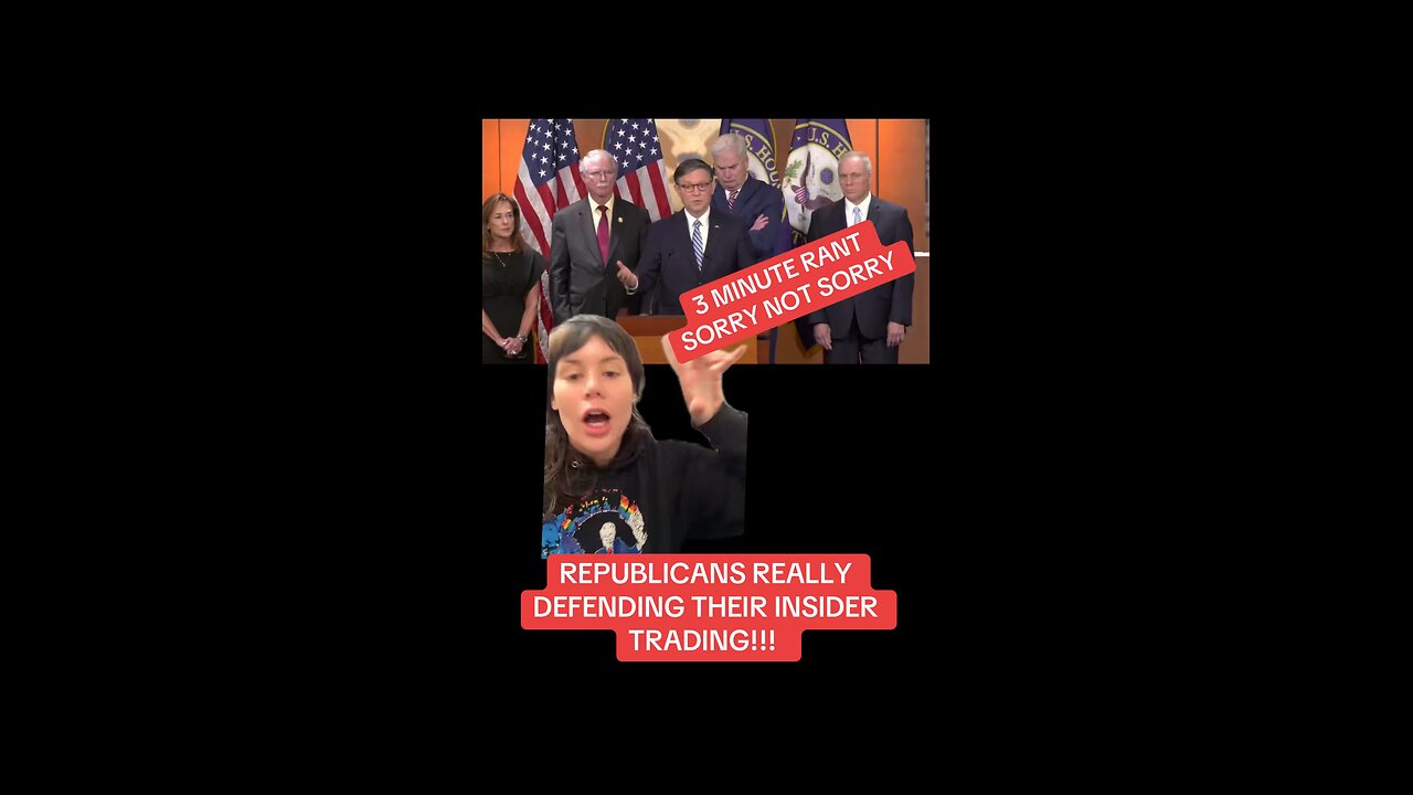 CORRUPT SPEAKER MIKE JOHNSON DEFENDS INSIDER TRADING!!!