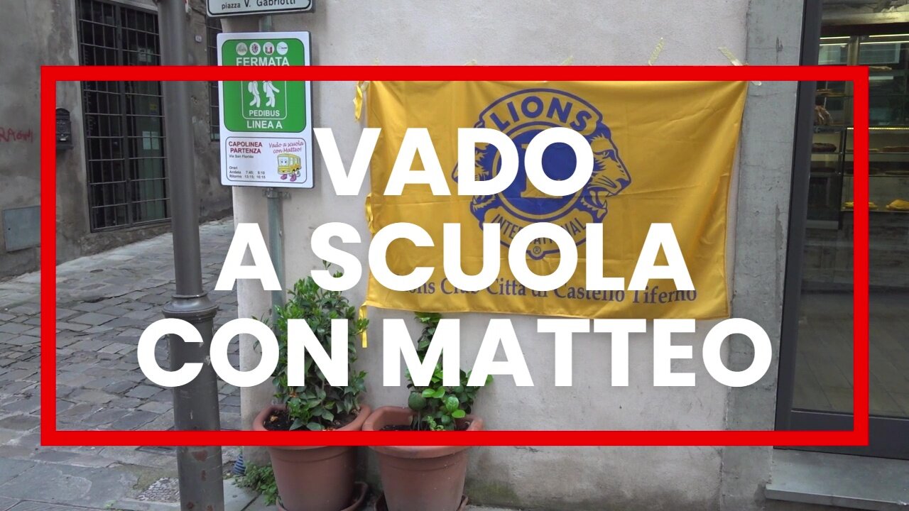 Vado a scuola con Matteo, servizio Pedibus a Città di Castello
