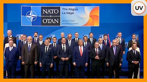 President Trump Participates in a NATO Family Photo on UvueTV