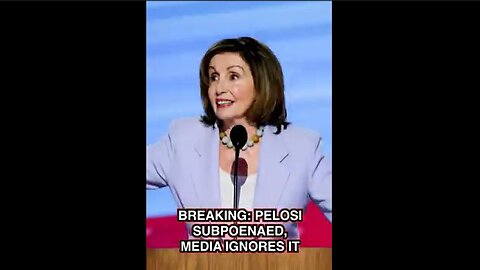 BREAKING: Nancy Pelosi Subpoenaed, Media Ignores It! ~ Melly & Nino