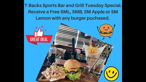 T-Backs Sports Bar and Grill Sports Schedule and free beer/soda for Tuesday Mar 18, 2025