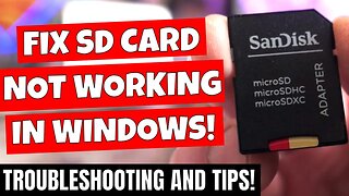 Fix SD Card Or Removeable Storage Not Showing In Windows