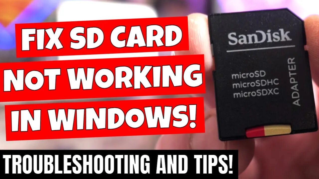 Fix SD Card Or Removeable Storage Not Showing In Windows