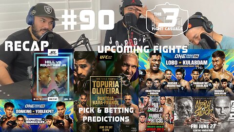 The 3 Fight Casuals #90 UFC 317 Ilia Topuria vs Charles Oliveira PICK & BETTING PREDICTIONS