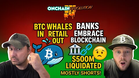 Whales Are Buying Bitcoin While You Panic Sell 🐋 $500M Liquidated as Banks Go Full Crypto!