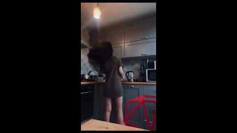 A cute girls dancing and showing his dancing moves