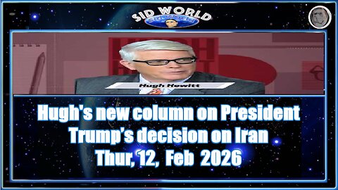 Hugh's new column on President Trump’s decision on Iran