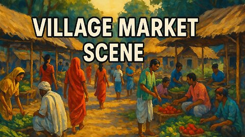 A Typical Day in a Village Market | Rural Life in Motion