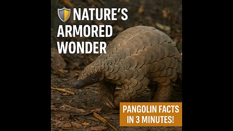 Pangolins: Nature's Armored Warriors 🛡️ | 3-Minute Wildlife Wonder