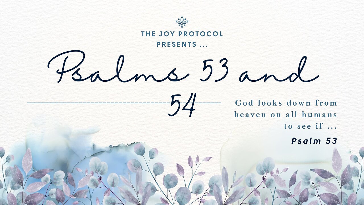 Psalms 53 & 54 ~ As We Remember 9/11 ~ 24 Years Later | The God Who Sees & The God Who Saves | 😇🙏👑😍