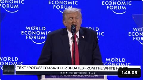 President Trump Delivers a Special Address to the World Economic Forum