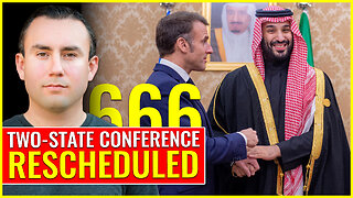 Two-state conference RESCHEDULED, backed by Edom the beast (MbS) and beast decoy Jesuit Macron