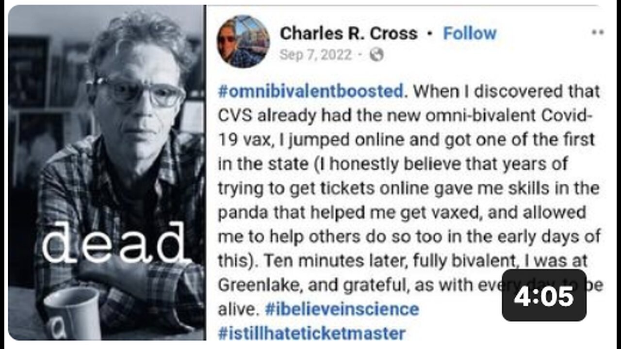 "Vaccinated Music Journalist and Science Believer Fails to Awaken!"