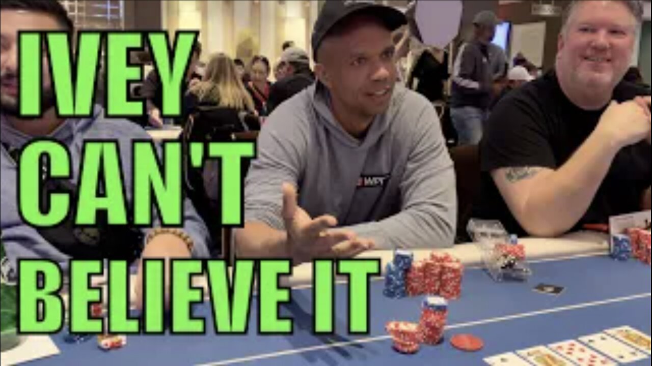 PHIL IVEY Calls My All In!!! I Flop TOP SET Vs GUS HANSEN In 6-Way Pot!! Poker Vlog Ep 287