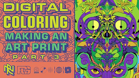Simple Flat Color Technique - Making an art print - Part 3