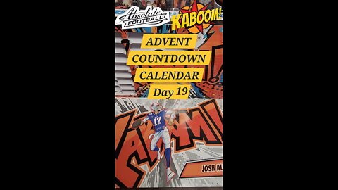Advent Day 19 Absolute Football Kaboom! Countdown Calendar