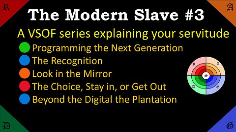🔵🟢🔴🟠The Modern Slave. #3. A VSOF series regarding your servitude.