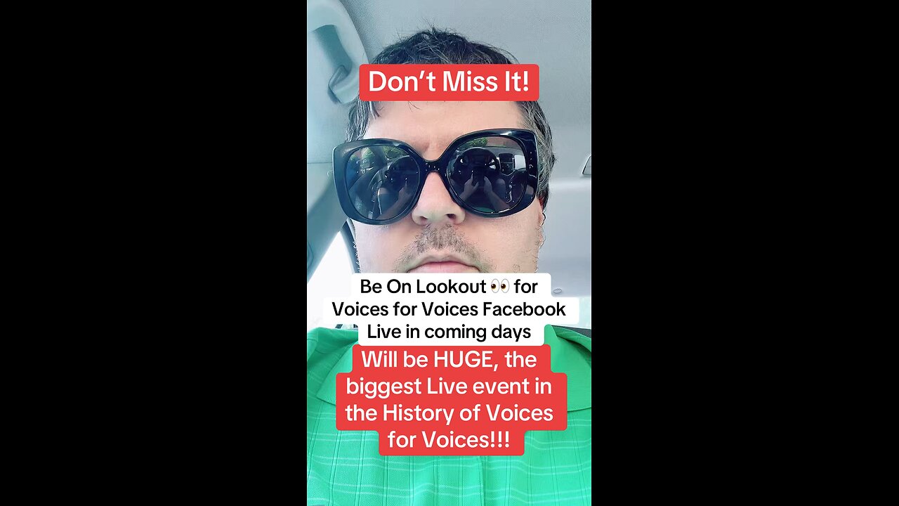 Don’t Miss It! Be On Lookout 👀 for Voices for Voices Facebook Live