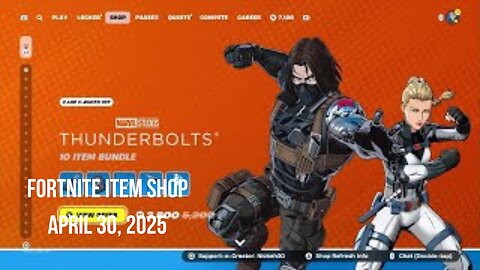 Fortnite Item Shop|April 30, 2025(*New* Thunderbolts Bundle & Vik Vyce Bundle)