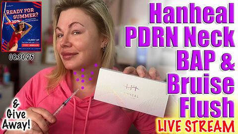 Live Hanheal PDRN Neck Meso & Bruise Flush, Give Away and Acecosm sale! Code Jessica10 saves