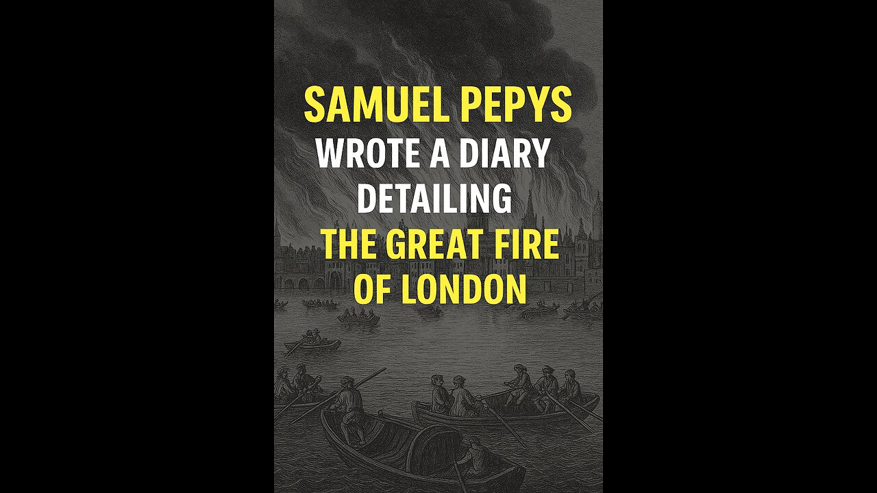 Samuel Pepys and the Great Fire of London