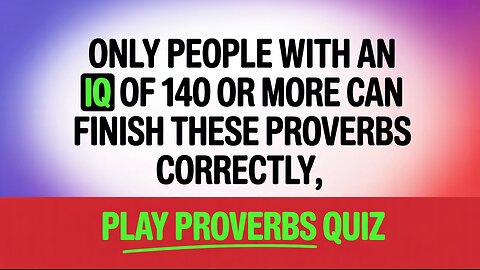 Quiz on Proverbs