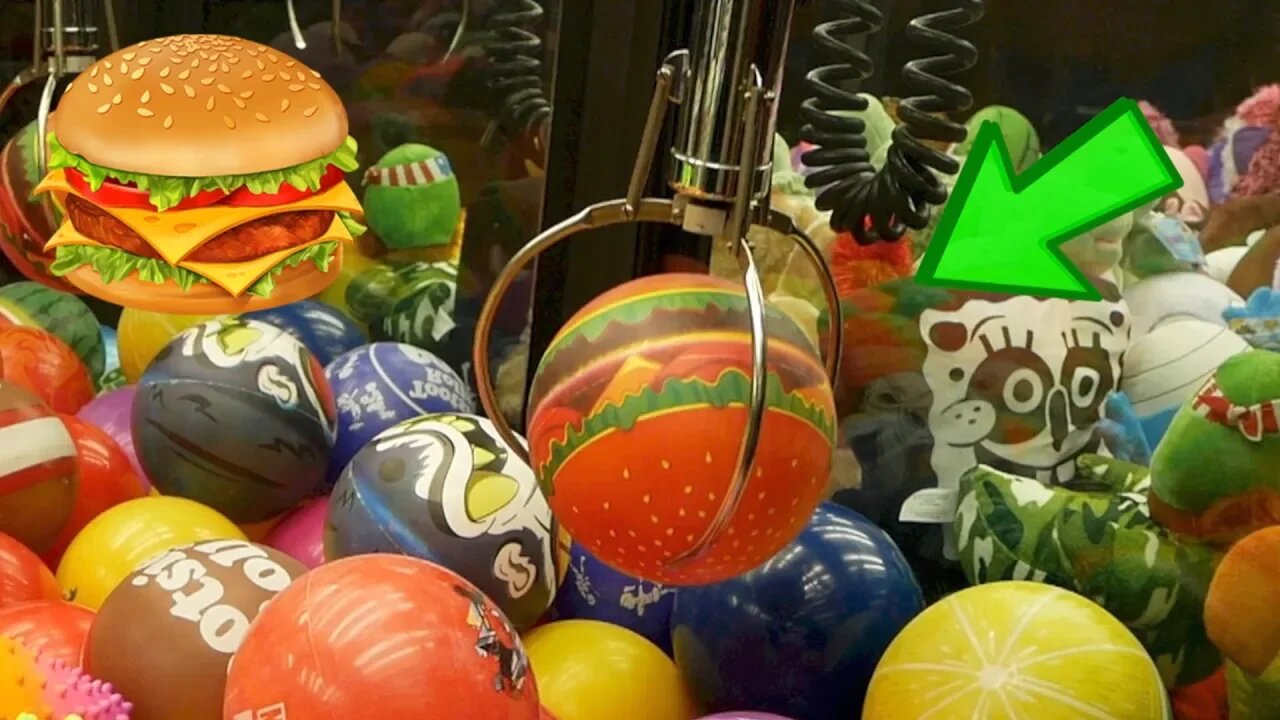 CHEESEBURGER IN THE CLAW MACHINE?!?