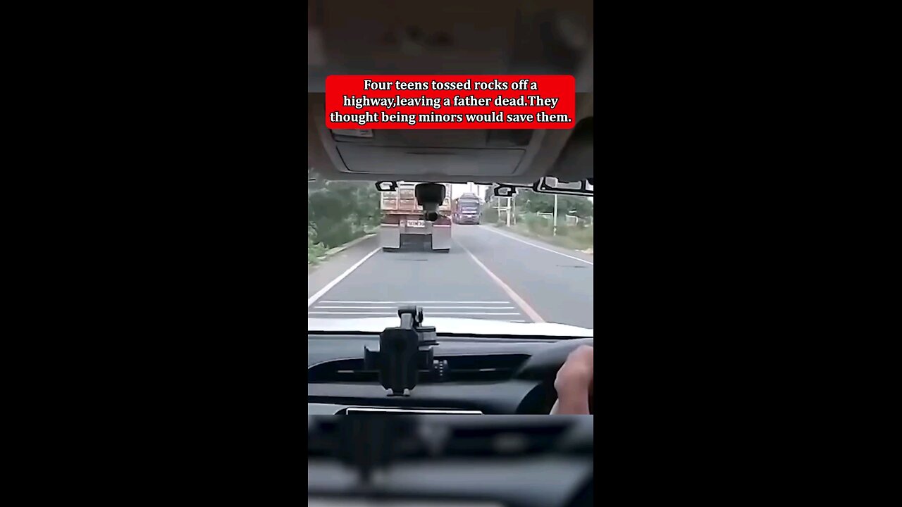 Teens Kill Father by Tossing Rocks Off Highway, Believing Their Age Would Shield Them.