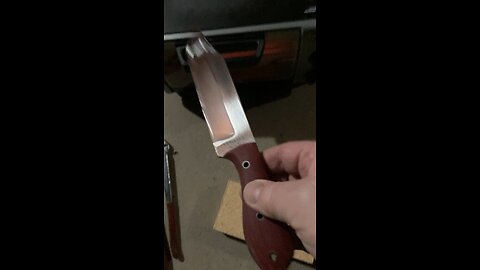 A old knife that I flattened.