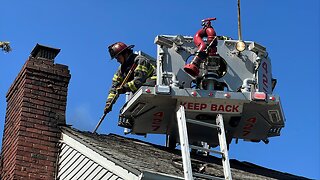 Mutual Aid to Malverne - House Fire