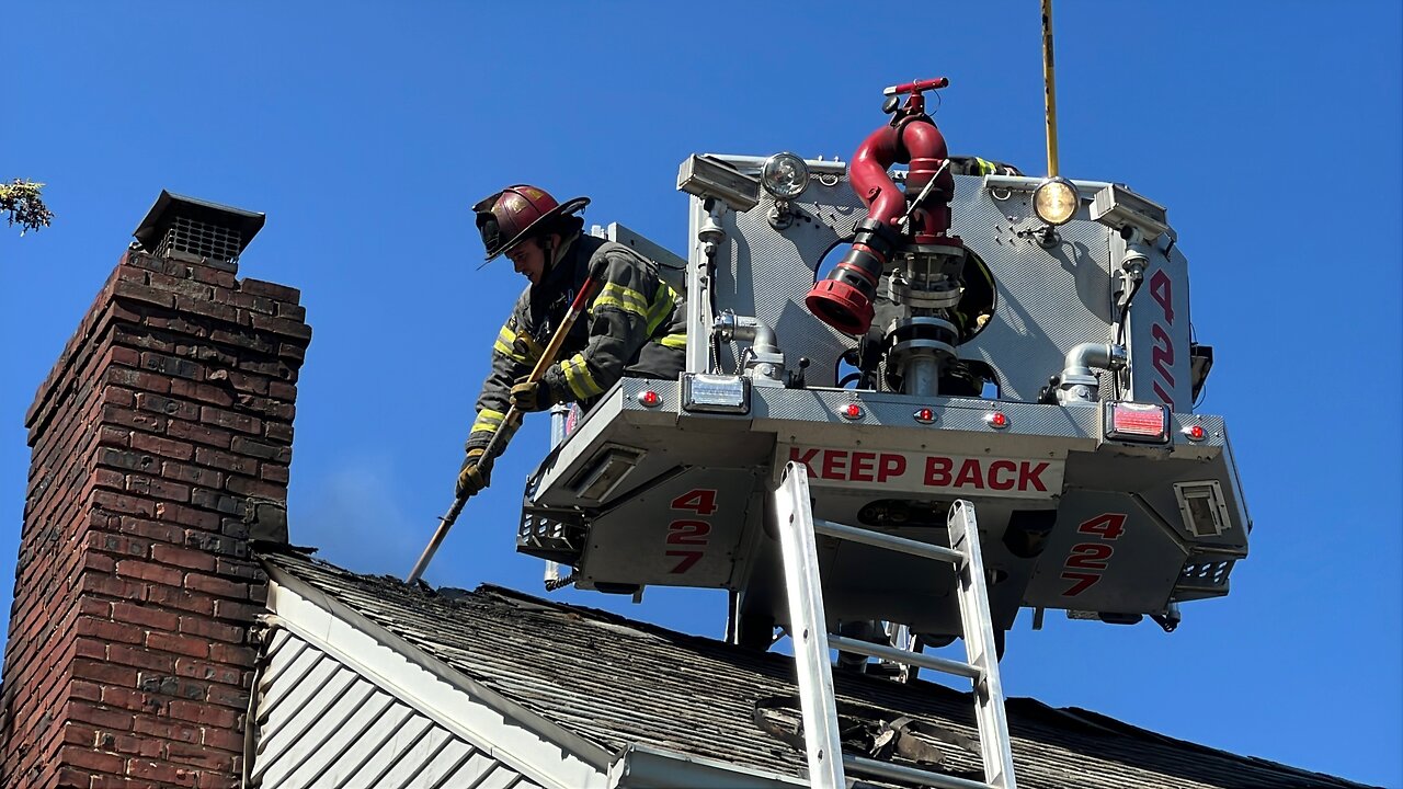 Mutual Aid to Malverne - House Fire