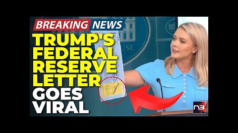 Breaking: White House Just Showed This Chart & What Trump Wrote to Fed Chair Is Savage