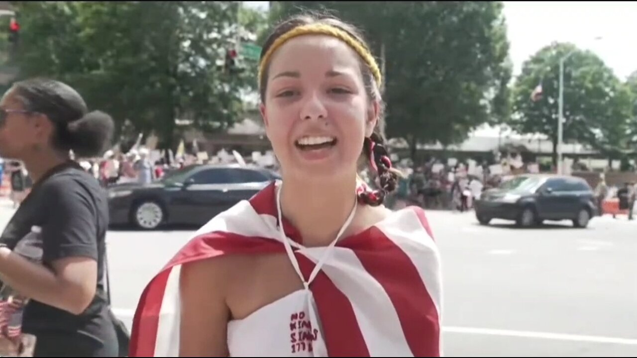 No Kings Protestor's Bizarre Rant On How She Hates America